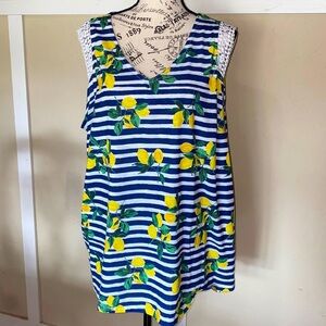 Fresh summer sleeveless blouse.